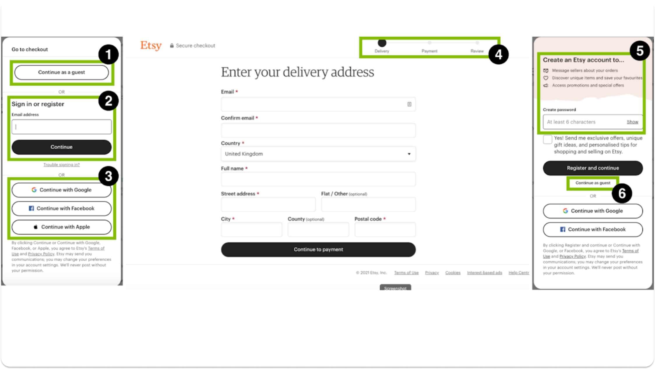 Quick and simple checkout