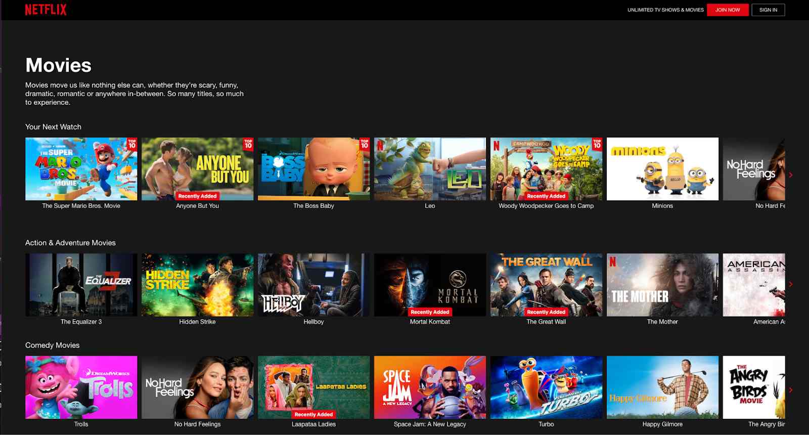 Netflix example for microservices