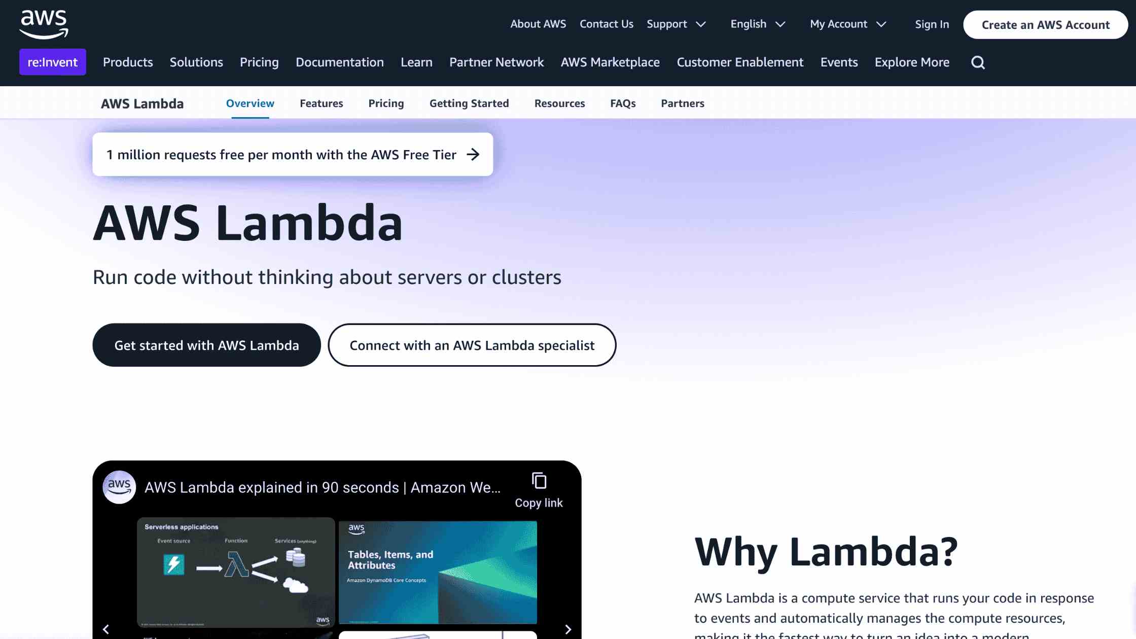 AWS Lambda - compute service
