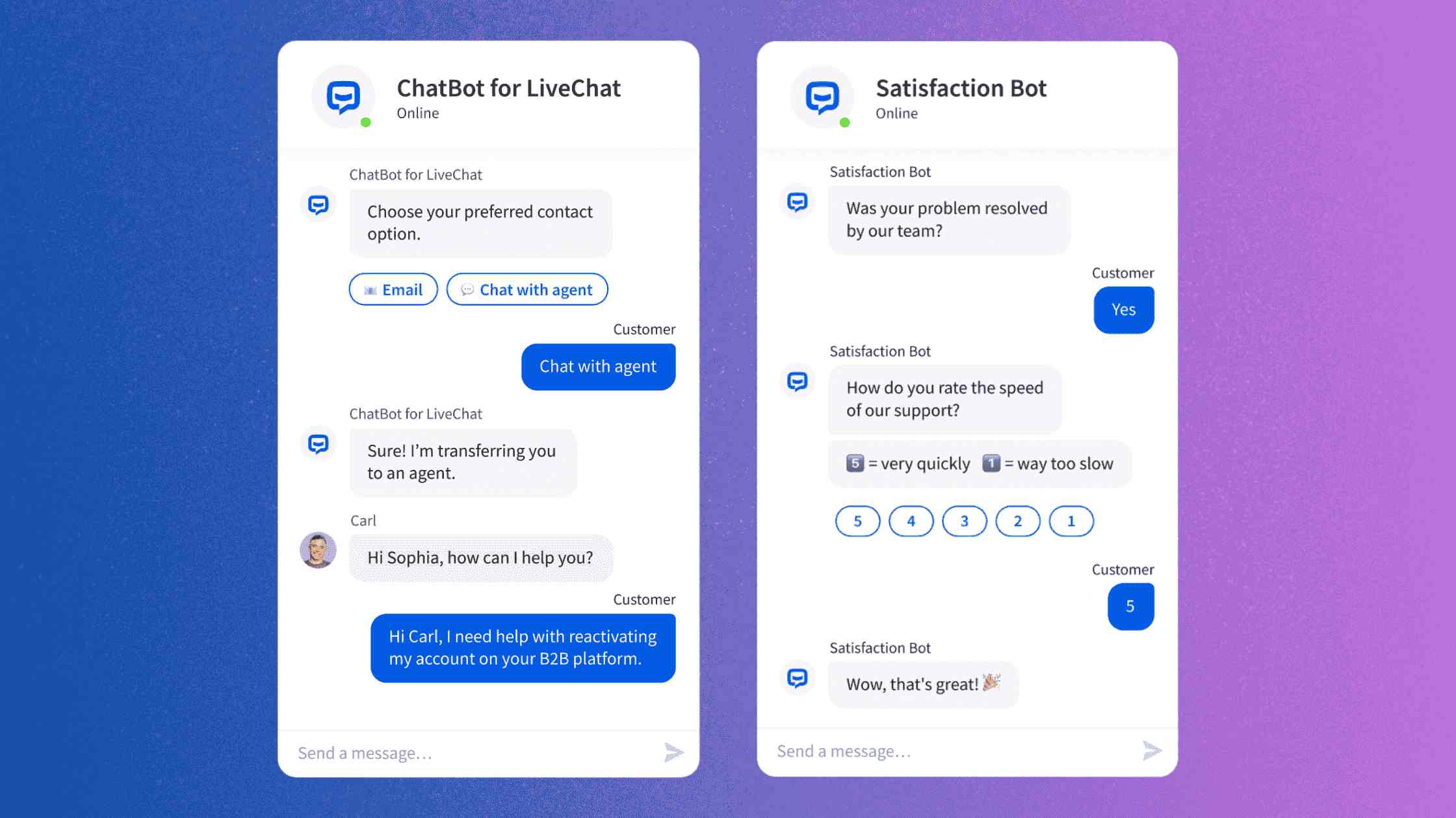 ChatBot UI design