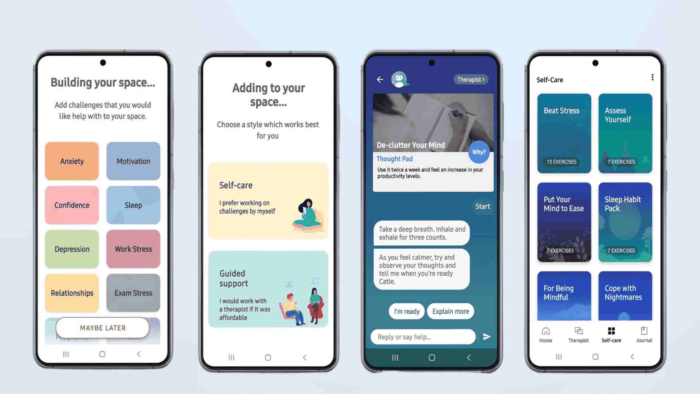 Wysa - chatbot UI