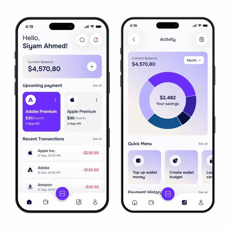 Design Mobile banking App