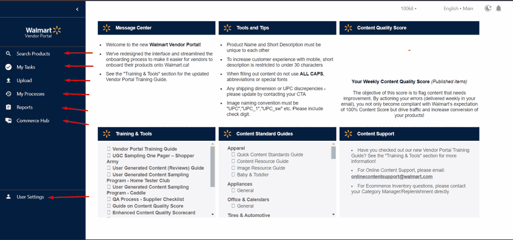 Walmart Supplier Portal