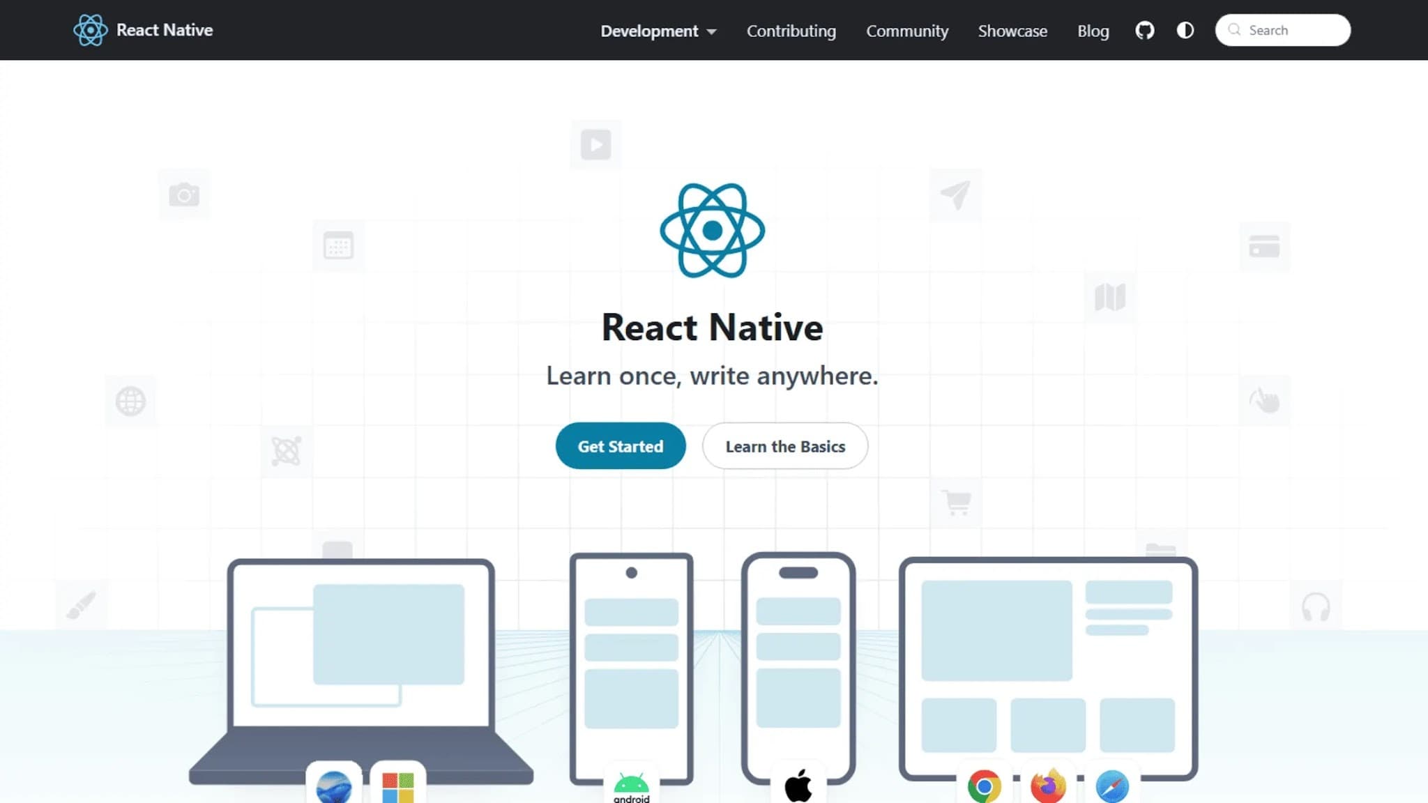 Meta's React Native for multiplatform mobile app development