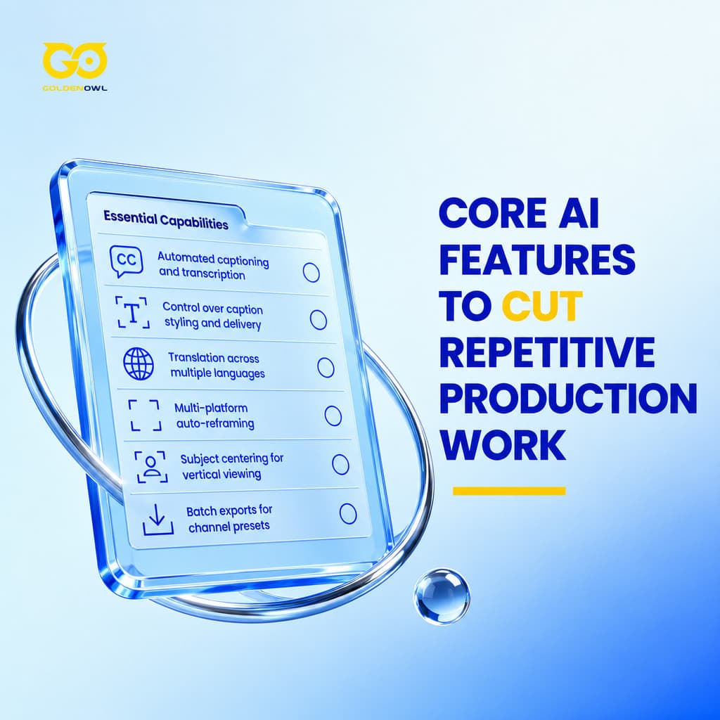 Essential AI video editing features