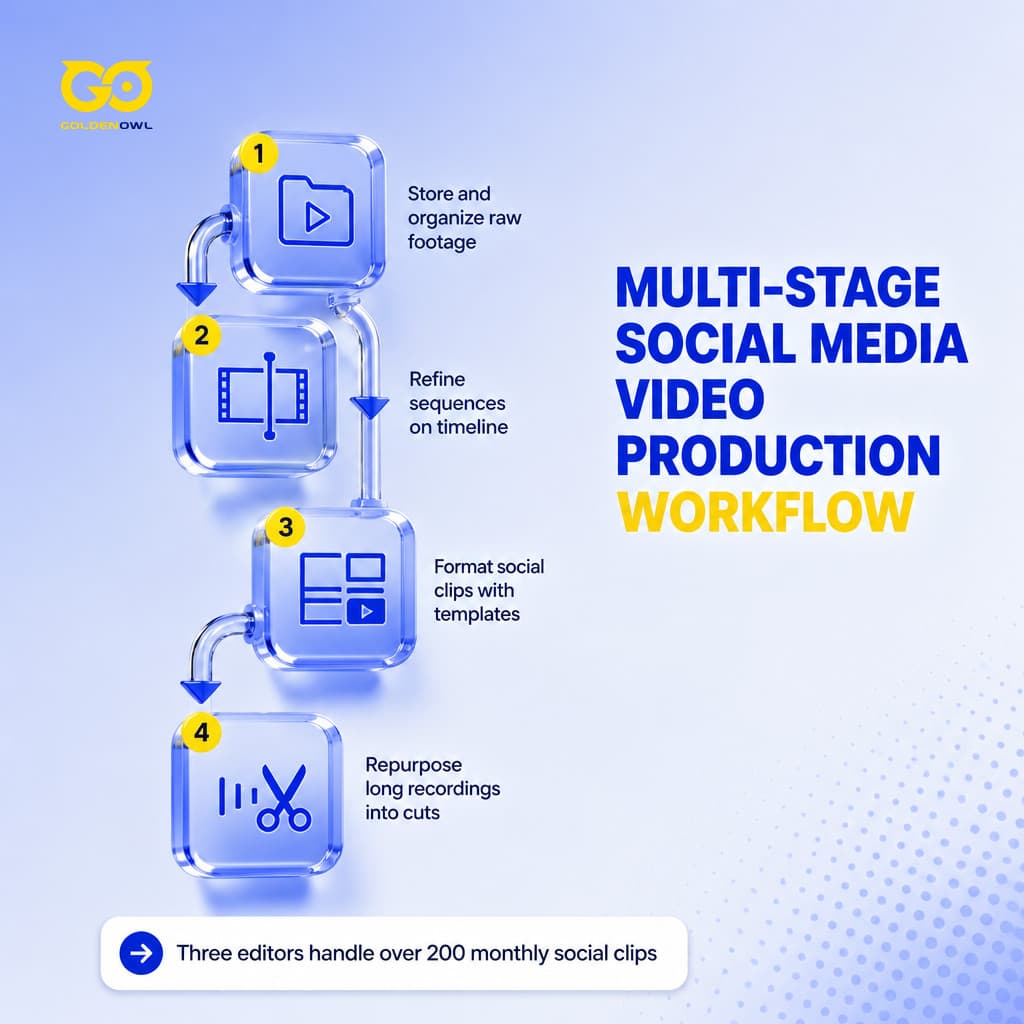 ute task. One client moved from three social clips a